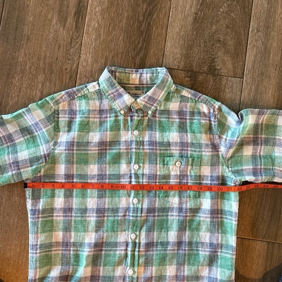 Weatherproof Vintage washable linen mens short sleeve shirt size medium - Picture 3 of 10